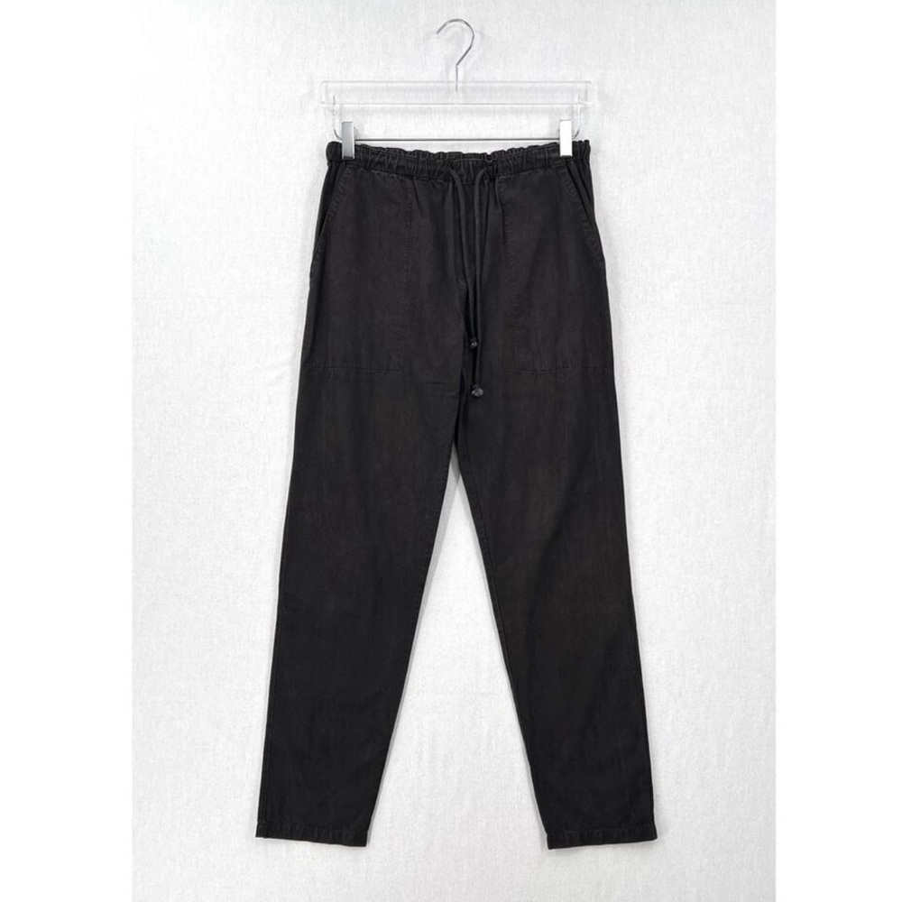 INDUSTRY OF ALL NATIONS Ponya Drawstring Pants Small Iron 8 Black Cotton Unisex